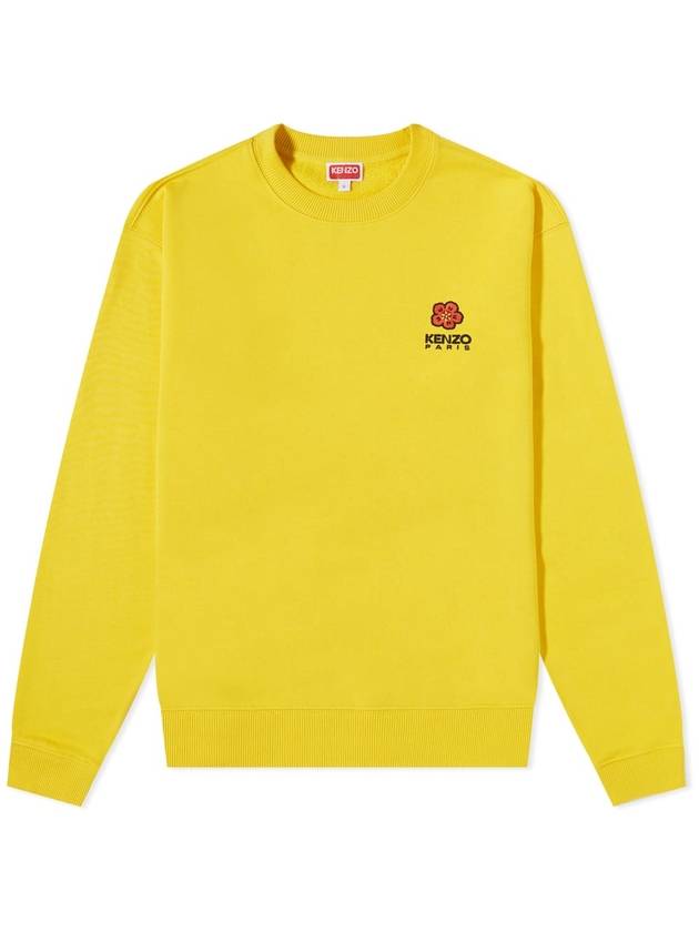 Boke Flower Logo Cotton Sweatshirt Yellow - KENZO - BALAAN 1