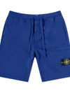 Men's Wappen Patch Bermuda Shorts Bright Blue - STONE ISLAND - BALAAN 2