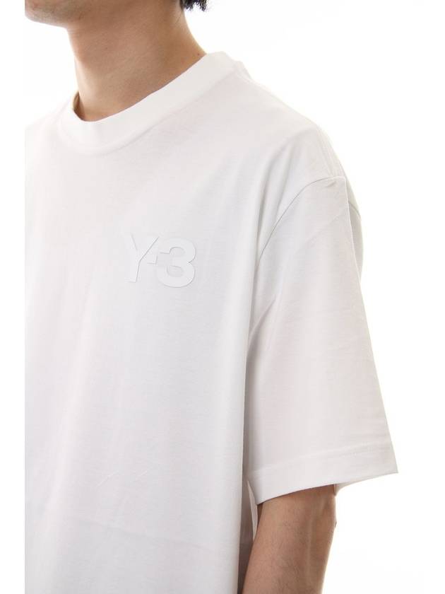 Casual Logo Short Sleeve T-Shirt White - Y-3 - BALAAN 7