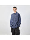 Corduroy Washing Shirt Outer Blue 0080 VMM - VOYONN - BALAAN 4