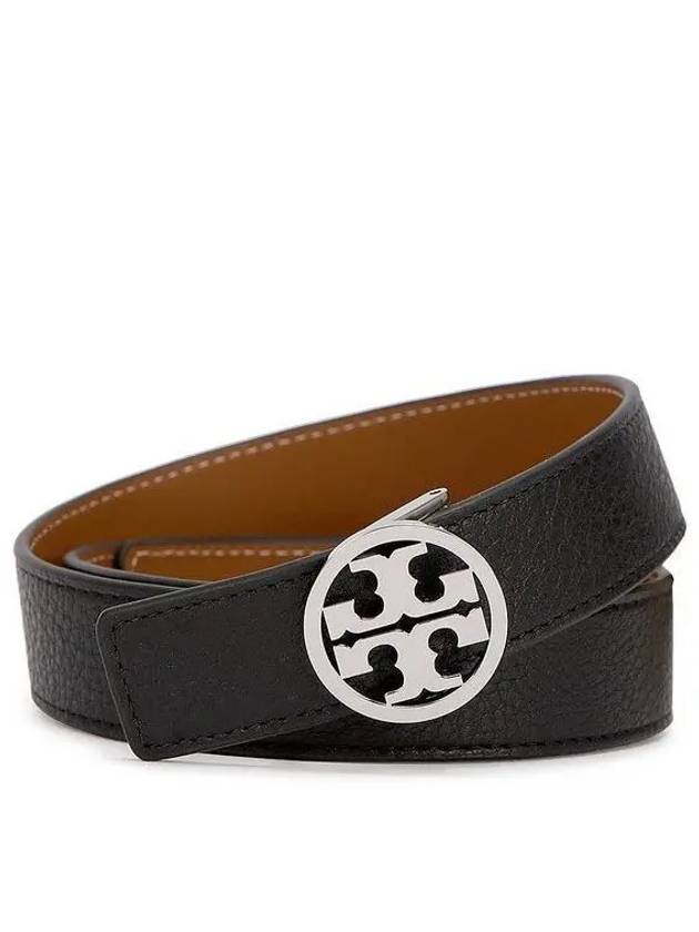 1 Miller Reversible Leather Belt Black Classic Cuoio - TORY BURCH - BALAAN 2