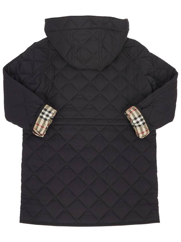 Kids Diamond Quilted Padding Black - BURBERRY - BALAAN 4