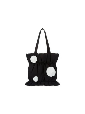 Y's Big Dot Print Padded Tote Bag Black 270717 - YOHJI YAMAMOTO - BALAAN 1