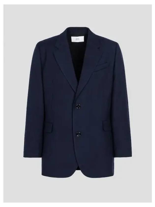 Two button jacket night blue domestic product GM0023081468069 - AMI - BALAAN 1