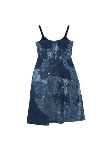 for WOMEN Sage Real Jeans Combination Dress atb772w WASHED INDIGO - ANDERSSON BELL - BALAAN 1