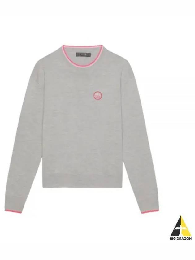 Relaxed Fit Crew Neck Sweater Grey - G/FORE - BALAAN 2