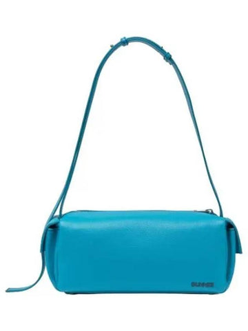 Bauletto Pelle Granata Crossbody Bag Blue - SUNNEI - BALAAN 1