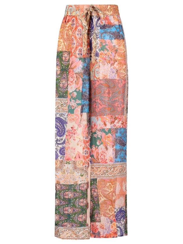 n Debbie Paisley Patchwork Silk Wide Pants - ZIMMERMANN - BALAAN 2