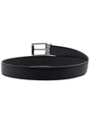 Reversible Leather Belt Black Hickory - SALVATORE FERRAGAMO - BALAAN 5
