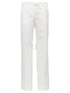 Cotton Chino Straight Pants White - MIU MIU - BALAAN 2