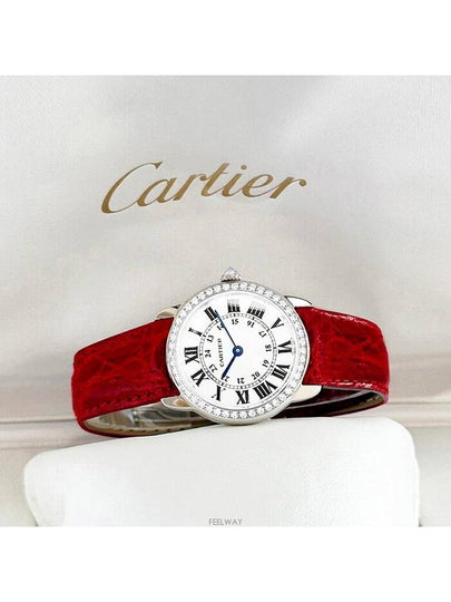 Ronde Solo Bezel Diamond Women s Quartz Watch - CARTIER - BALAAN 2