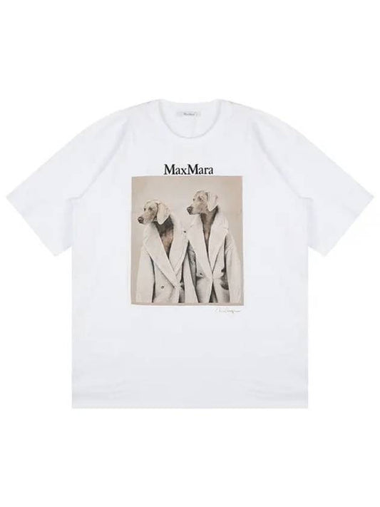 Women's Tacco Short Sleeve T-Shirt White - MAX MARA - BALAAN 2