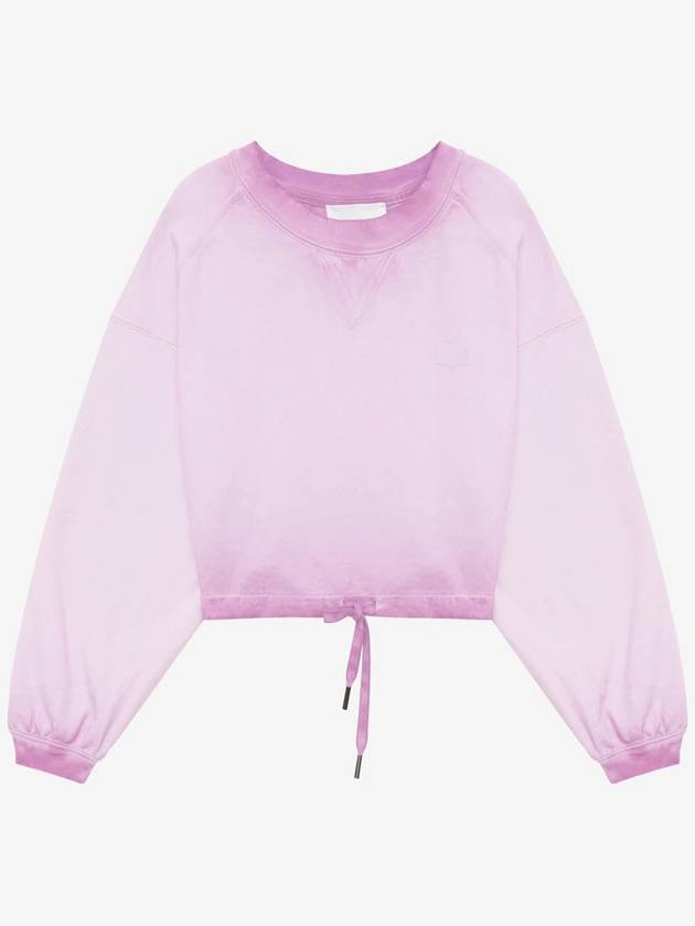 Margo Short Cotton Logo Sweatshirt Lilac - ISABEL MARANT - BALAAN 2