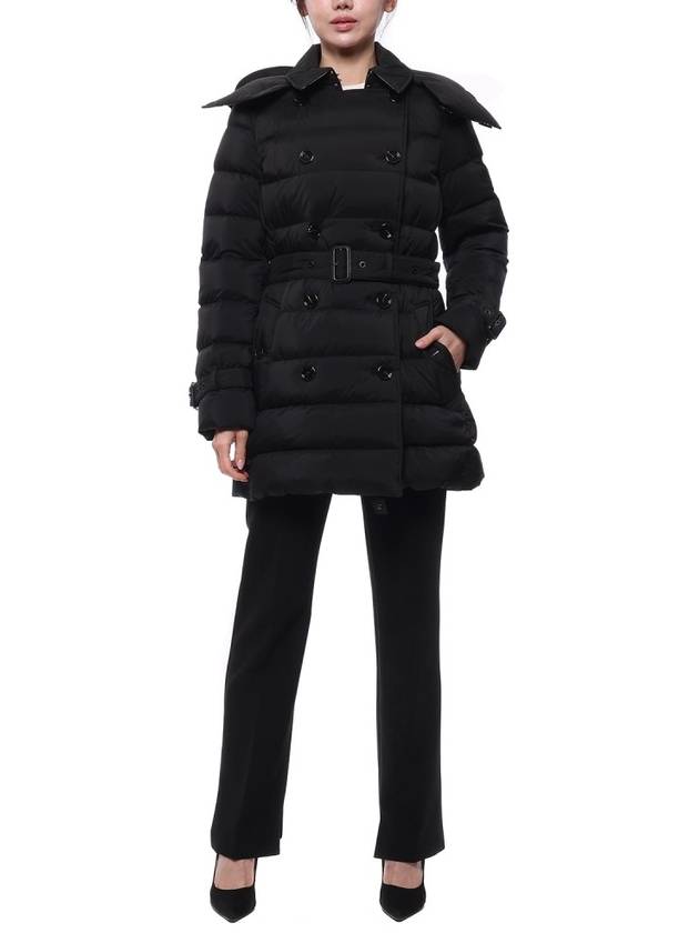 Detachable Hoodie Puffer Coat Padded Black - BURBERRY - BALAAN 4