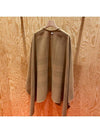 Reversible Check Merino Wool Poncho Camel Brown - BURBERRY - BALAAN 3