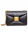 Nappa Leather One Stud Shoulder Bag Black - VALENTINO - BALAAN 1