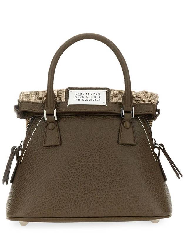 5AC Classique Micro Tote Bag Brown - MAISON MARGIELA - BALAAN 2