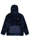 Pile fleece full zip hoodie navy - POLO RALPH LAUREN - BALAAN 1