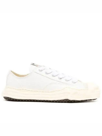 Hank Canvas Low Top Sneakers White - MIHARA YASUHIRO - BALAAN 2