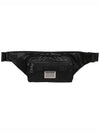 Men's Logo Patch Nylon Small Belt Bag Black - DOLCE&GABBANA - BALAAN 1