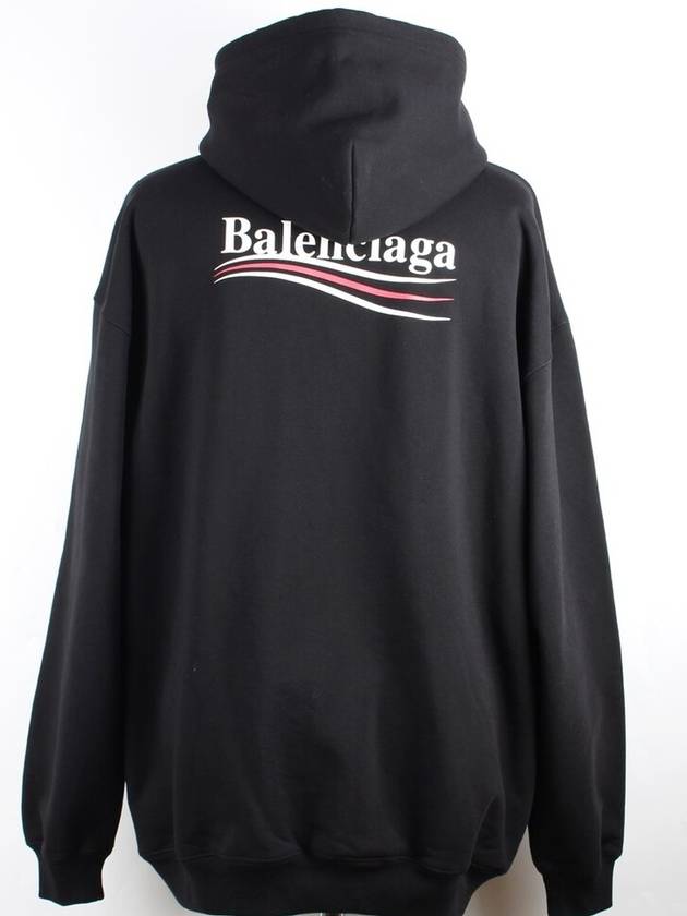 Wave Logo Hoodie Black M - BALENCIAGA - BALAAN 5