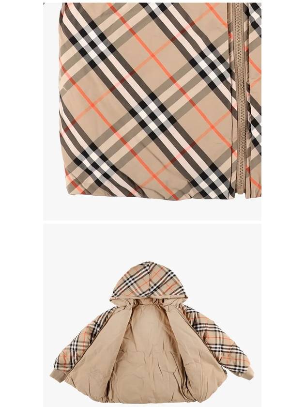 Kids Reversible Check Padded Sand - BURBERRY - BALAAN 4