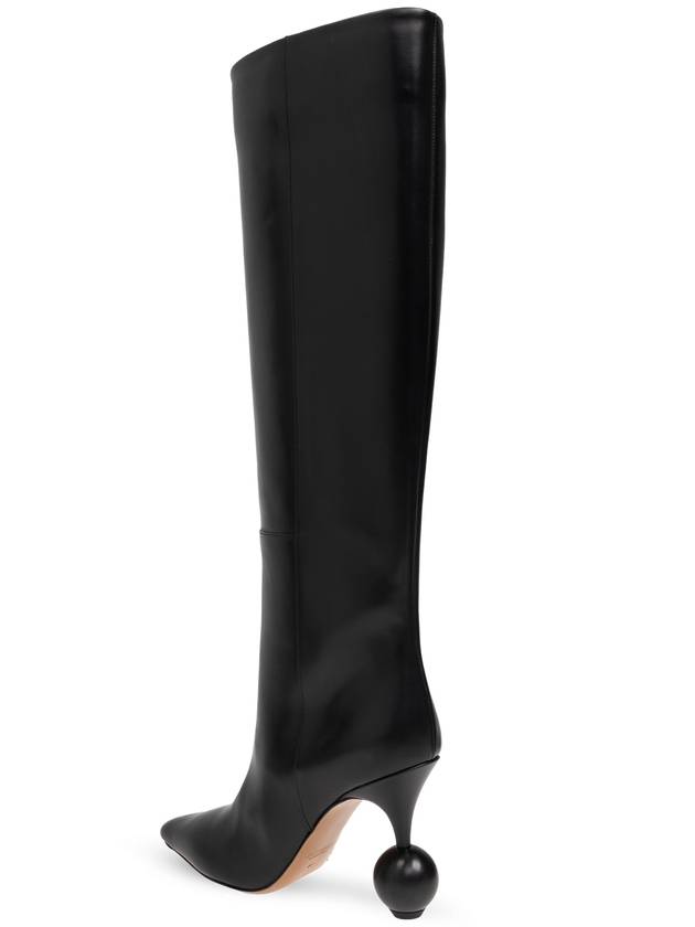 Jacquemus Leather Boots, Women's, Black - JACQUEMUS - BALAAN 8