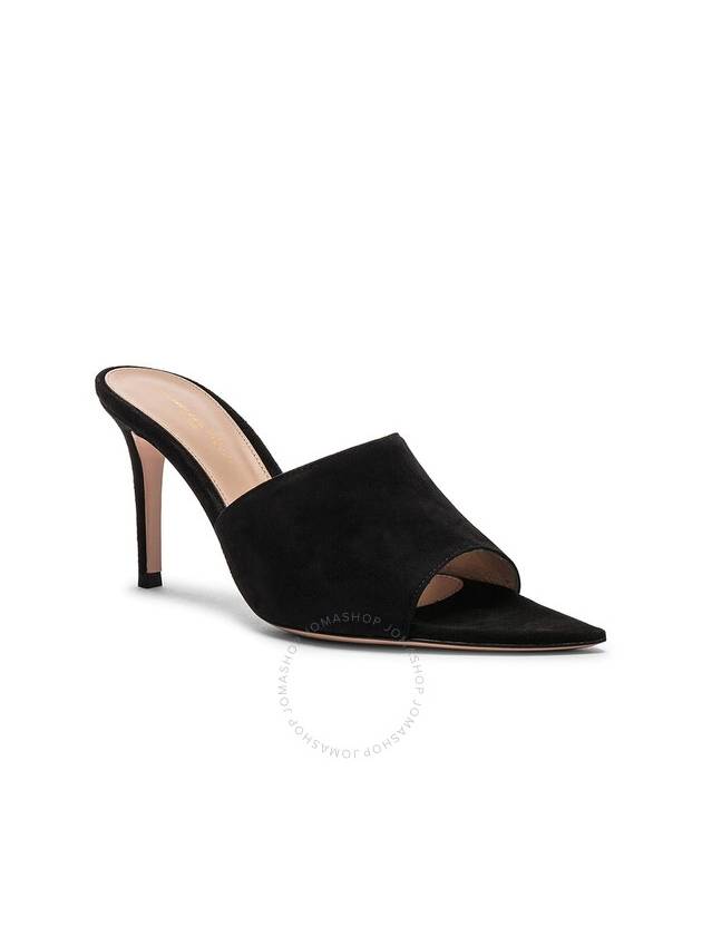 Gianvito Rossi Black Camoscio Suede Mules, Brand Size 35 ( US Size 5 ) - GIANVITO ROSSI - BALAAN 2