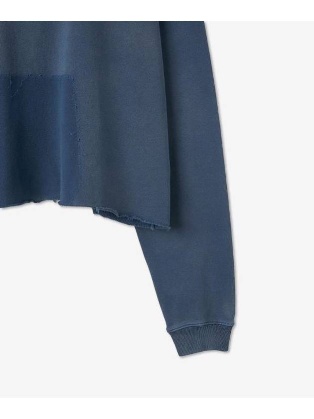 Organic Cotton Logo Hoodie Blue - MAISON MARGIELA - BALAAN 5