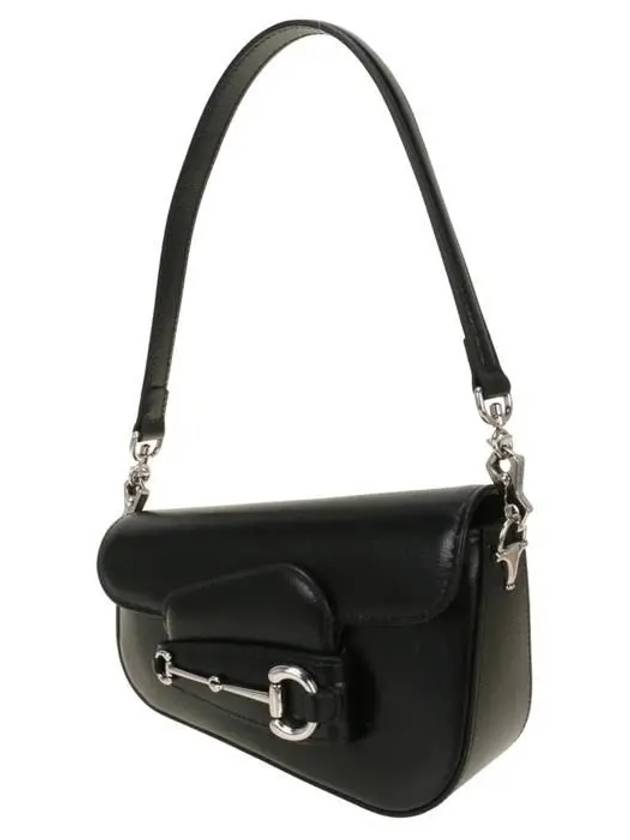 Horsebit 1955 Mini Leather Shoulder Bag Black - GUCCI - BALAAN 3