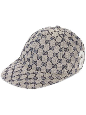 GG Supreme Canvas Ball Cap Beige Blue - GUCCI - BALAAN 1