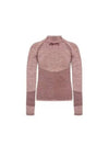 Textured Long Sleeve T Shirt Burgundy - REEBOK - BALAAN 1