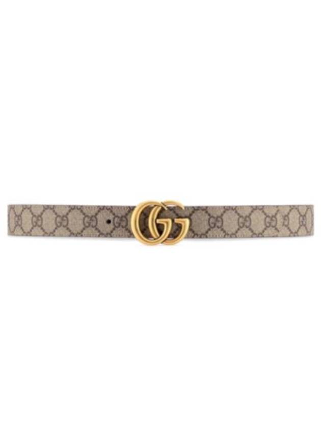 GG Marmont Reversible Belt Brown Beige - GUCCI - BALAAN 7