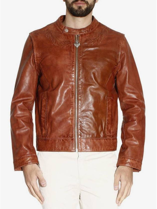 FRANKIE MORELLO by brown leather jacket - DAMIR DOMA - BALAAN 1