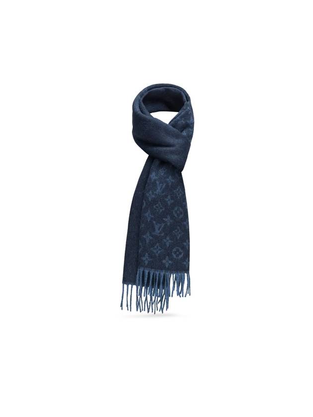 Monogram Gradient Scarf Navy Blue - LOUIS VUITTON - BALAAN 1