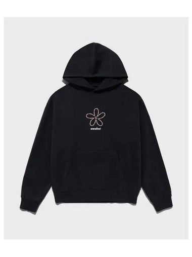 U FLOWER STAMP ZIP HOODIE BLACK - AWAKE NY - BALAAN 1