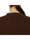 Sherpa Fleece Crew Neck Sweatshirt Brown - SPORTY & RICH - BALAAN 10