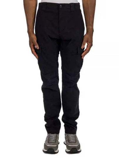 Stretch Sateen Ergonomic Lens Double Cargo Straight Pants Black - CP COMPANY - BALAAN 2