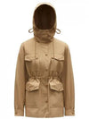 Women's Treberon Parka Jacket Beige - MONCLER - BALAAN 1
