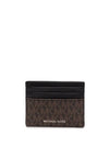 Men's Greyson Logo Card Wallet Brown - MICHAEL KORS - BALAAN 1