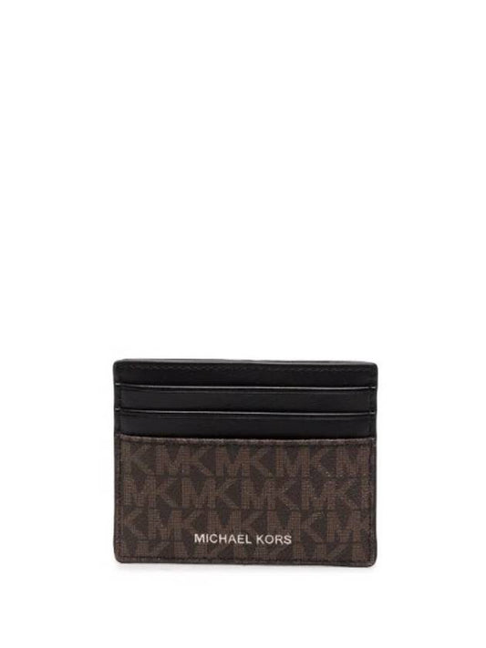 Men's Greyson Logo Card Wallet Brown - MICHAEL KORS - BALAAN 1