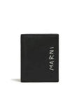 Leather Half Wallet Black - MARNI - BALAAN 2