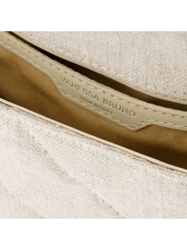 Nano Moon Bag - Vanessa Bruno - Linen - Beige - VANESSA BRUNO - BALAAN 4