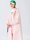 Hooded waist string raincoat PINK - MONBIRDIE GOLF - BALAAN 4