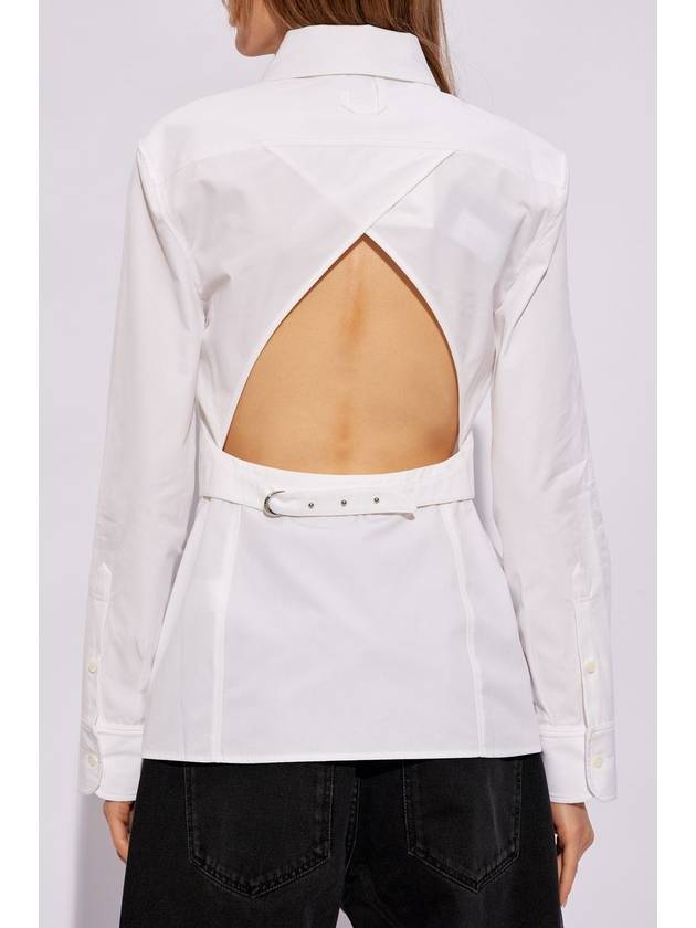 La Chemise De Single Pocket Fit Shirt White - JACQUEMUS - BALAAN 5