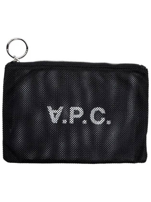 Tokyo logo mesh clutch bag black PSAEU H63615 LZZ - A.P.C. - BALAAN 2