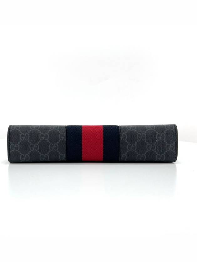 Web Three Stripes GG Supreme Clutch Bag 475316 - GUCCI - BALAAN 7