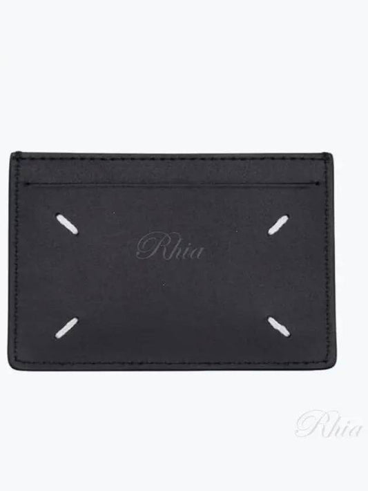 Four Stitch Card Wallet Black - MAISON MARGIELA - BALAAN 2