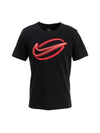 Neon Swoosh Dri Fit Short Sleeve T-Shirt Black - NIKE - BALAAN 1