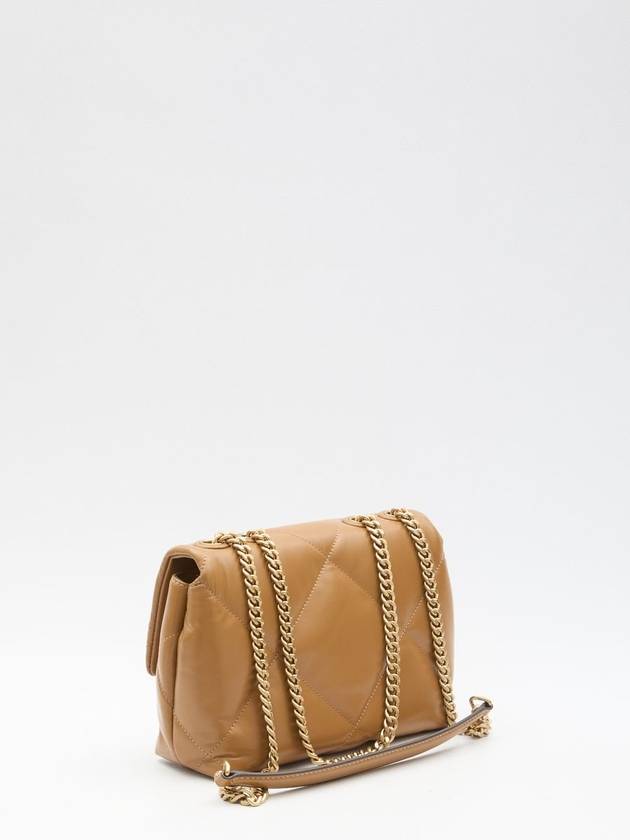 Kira Diamond Quilted Shoulder Bag Brown - TORY BURCH - BALAAN 3